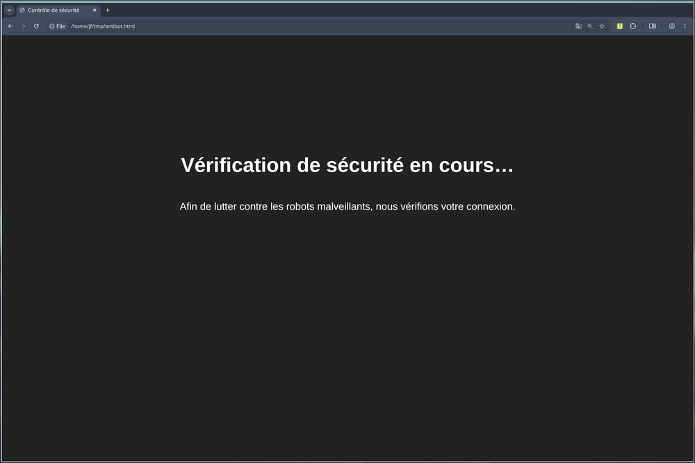 Antibot fr