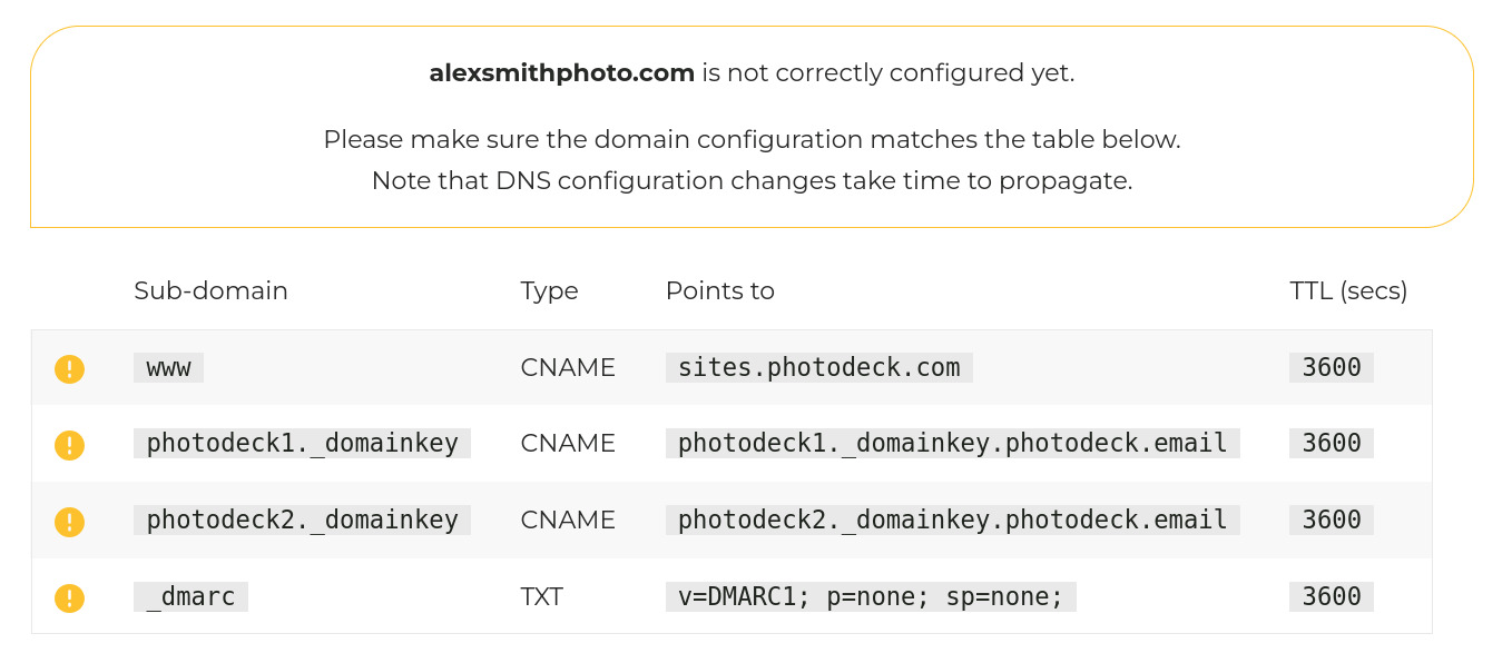 Dns settings