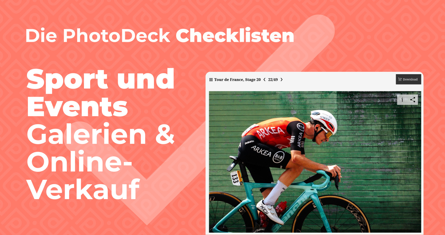 Checkliste sport event fotografie