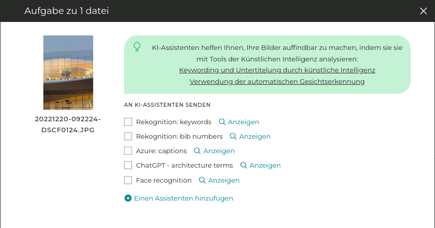 Medias ai metadata profiles