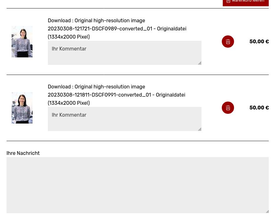 Pricing profiles order messages
