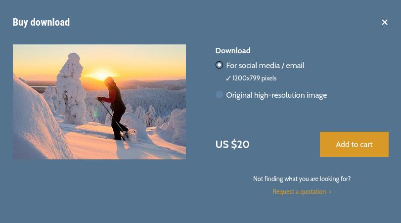 Selling photo as products