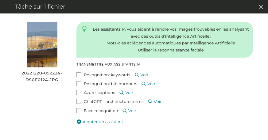 Medias ai metadata profiles