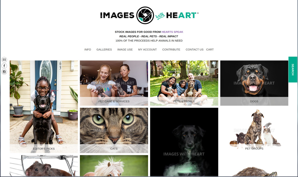 Images with heart index