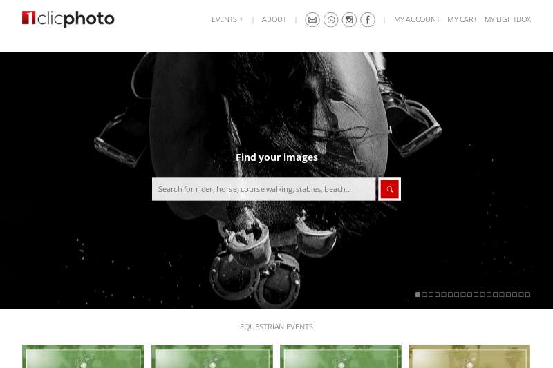 Event photographer website