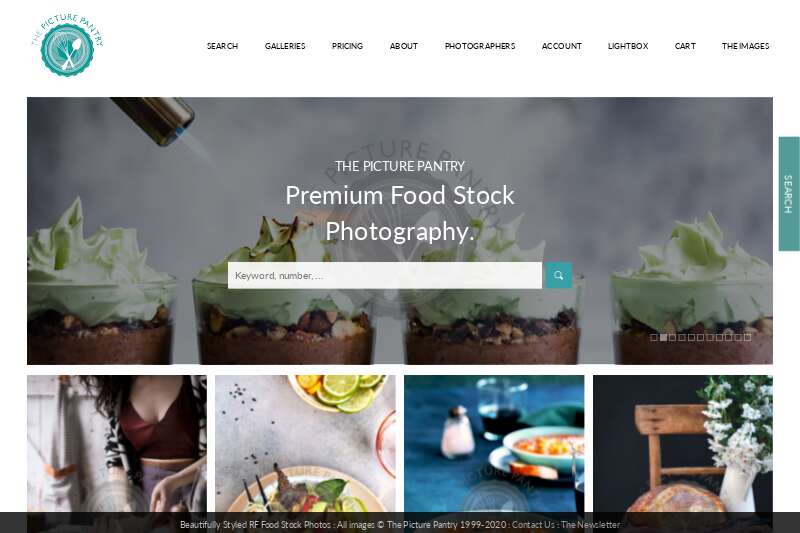 Stock photography website