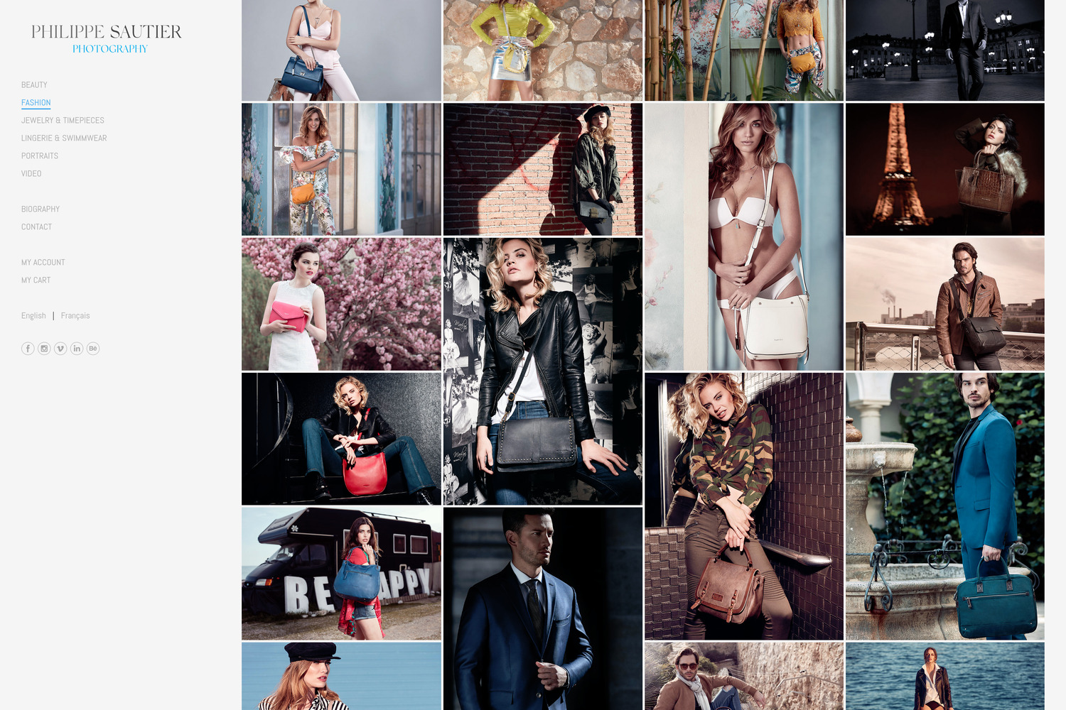 Un site web créé sur PhotoDeck