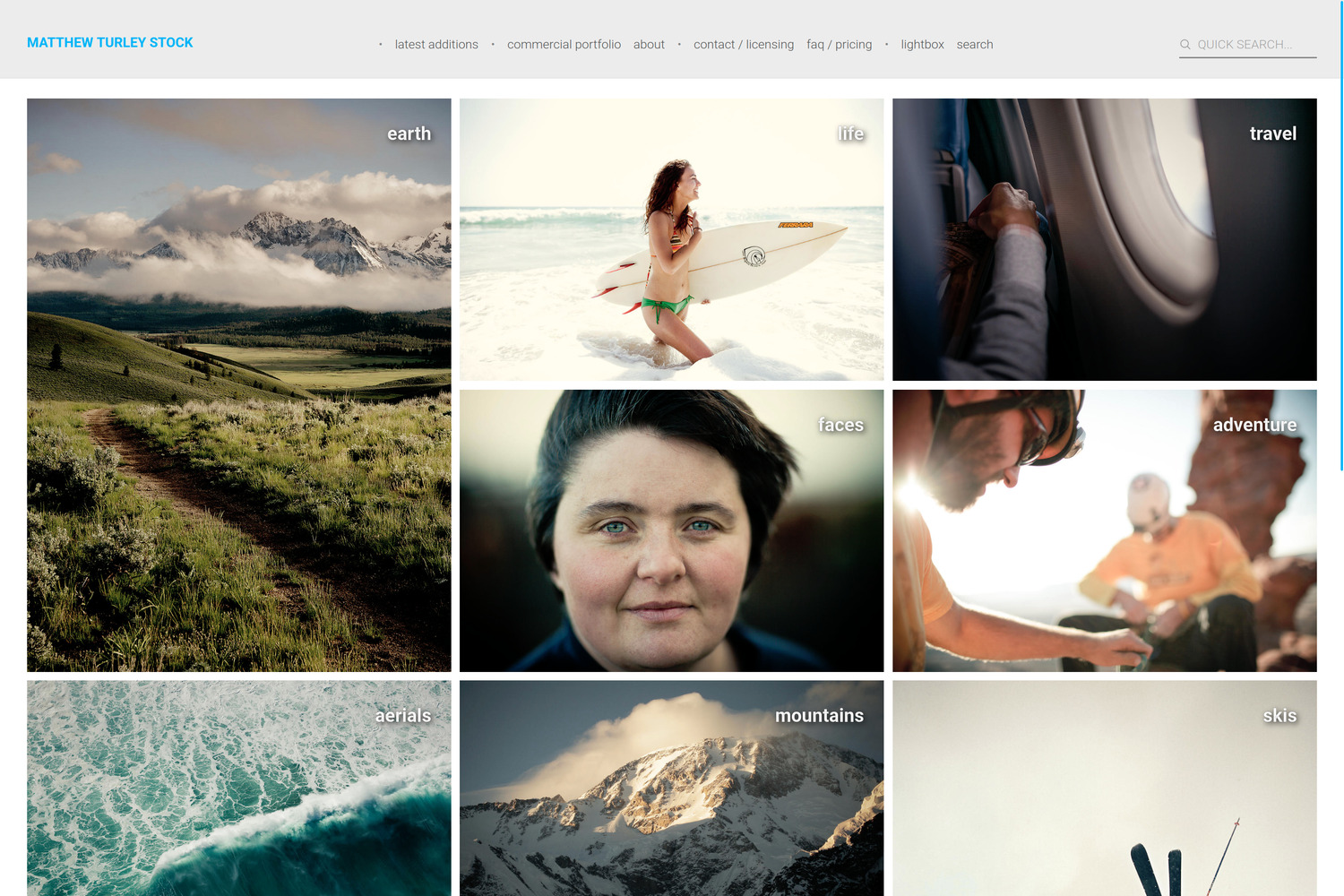 Un site web créé sur PhotoDeck